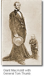  Cape Breton's Giant MacAskill with General Tom Thumb